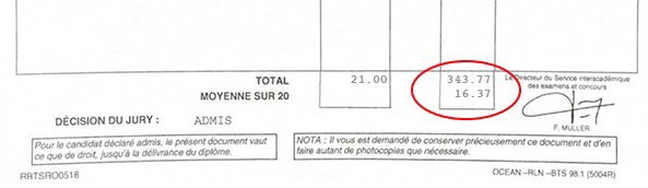 Bulletin relevé de notes de Julien LEBRET pour son BTS GPME Bulletin relevé de notes de Julien LEBRET pour son BTS GPME